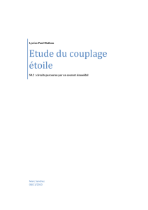 Etude du couplage étoile