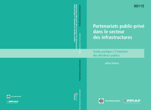 Partenariats public- privé dans le secteur des infrastructures