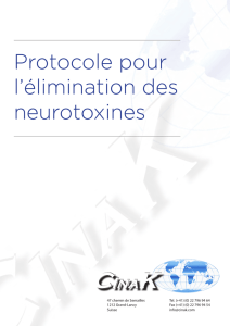 Protocole pour l`élimination des neurotoxines