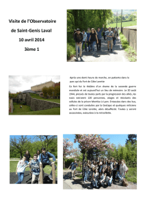 Visite de l`Observatoire de Saint-Genis Laval 10 avril 2014 3ème 1