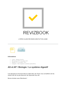 AS et AP / Biologie / Le système digestif