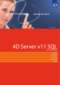 4D Server v11 SQL