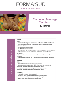 Formation Massage Caribbean (2 jours)