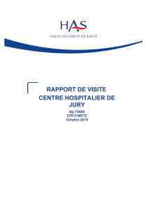 centre hospitalier de jury rapport de visite