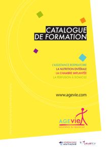 CATALOGUE DE FORMATION 2013
