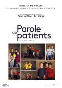 DP Parole de Patients, 2015 - semaine de la Santé à domicile