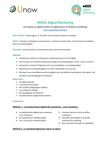 MOOC Digital Marketing