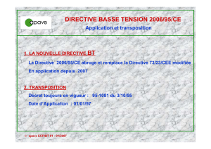 Directive Basse Tension