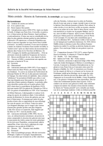 pages 8 et 9 - Mots croisés, la cosmologie