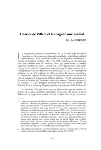Charles de Villers et le magnétisme animal
