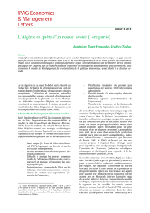 2014, Number 4 – ​L`Algérie en quête d`un nouvel avenir