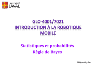 Statistiques et probabilités Règle de Bayes