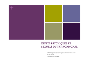 effets psychiques et sexuels du trt hormonal