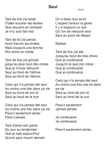 "Seul" par Garou