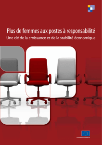 Plus de femmes aux postes à responsabilité — Une clé de la