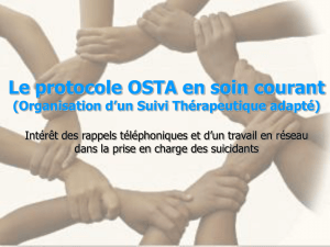 le protocole OSTA: la veille sanitaire en réseau organisée dès les