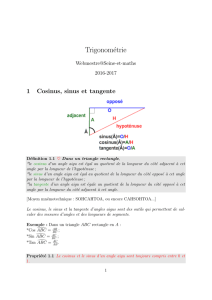 Trigonométrie - seine-et
