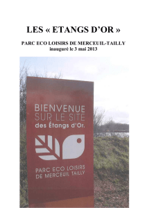Le Parc Eco-Loisirs "Les Etangs d`Or"
