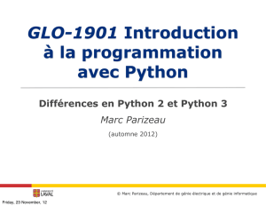 Différences entre Python 2 et 3