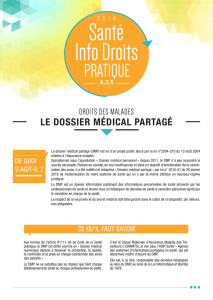 Le dossier médical partagé