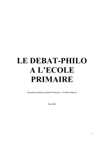 Le débat philo en primaire
