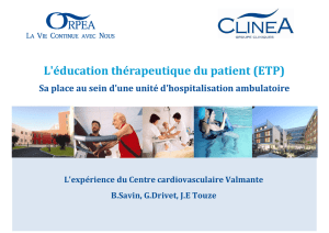 L`éducation thérapeutique du patient (ETP) - FHP-SSR