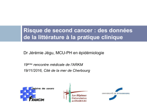 Dr Jérémie JÉGU - Registre des Cancers de la Manche