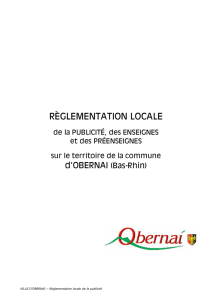 Règlement de la publicité