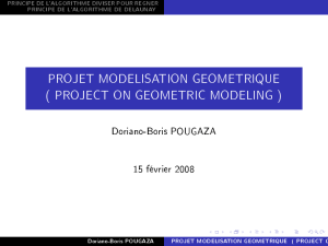 projet modelisation geometrique ( project on geometric