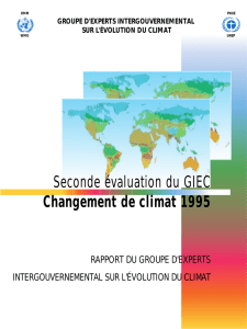 Rapport du GIEC en 1995