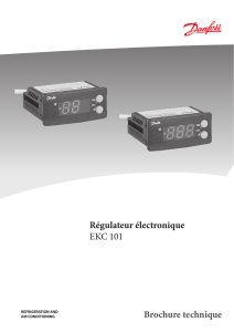 Régulateur électronique EKC 101 Brochure technique