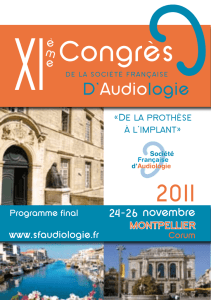 Télécharger le programme définitif avec les Abstracts