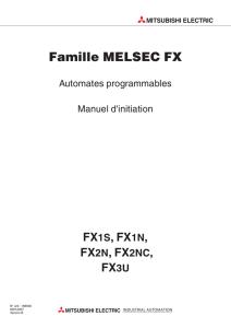 Manuel d `initiation Famille MELSEC FX