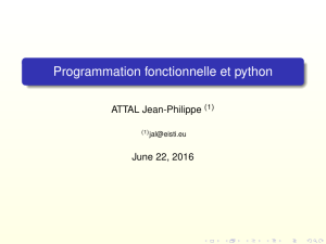 Programmation fonctionnelle et python - Jean