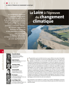 La Loire à l`épreuve du changement climatique