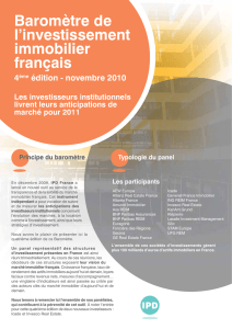 Baromètre de l`investissement immobilier français