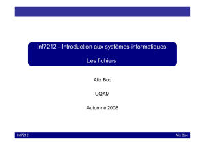 Inf7212 - Introduction aux systèmes - (DESS) en bio
