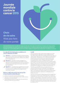Journée mondiale du cancer