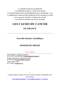 Les causes du cancer en France