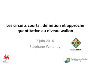 Les circuits courts - Province de Luxembourg