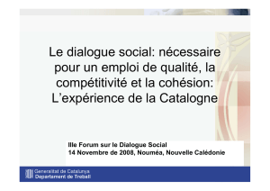 Le dialogue social - DTE-NC