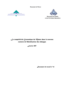 La compétitivité Economique du Maroc dans le nouveau contexte de