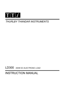 LD300 Instruction Manual - NEW HiFi