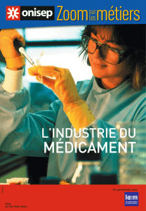 L`industrie du médicament