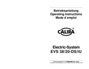 Electric-System EVS 38/20-DS/IU