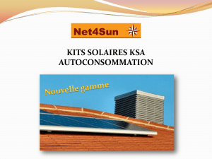 kits solaires Autoconsommation Net4Sun.