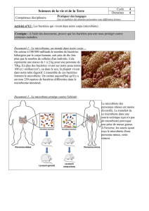 Activité n°12 - Le rôle du microbiote