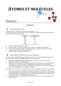 Atomes et molécules_exercices - Chimie