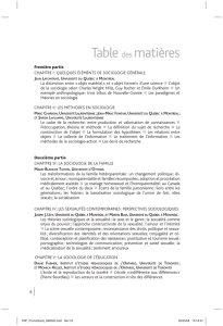 Table des matières - Portail de la recherche sur la francophonie