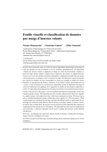 Fouille visuelle et classification de données par